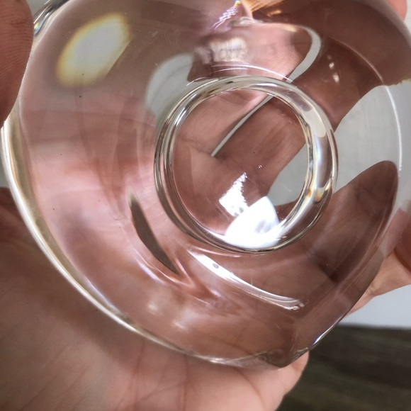 Orrefors Heart-Shaped Crystal Votive Holder - Picture 6 of 13